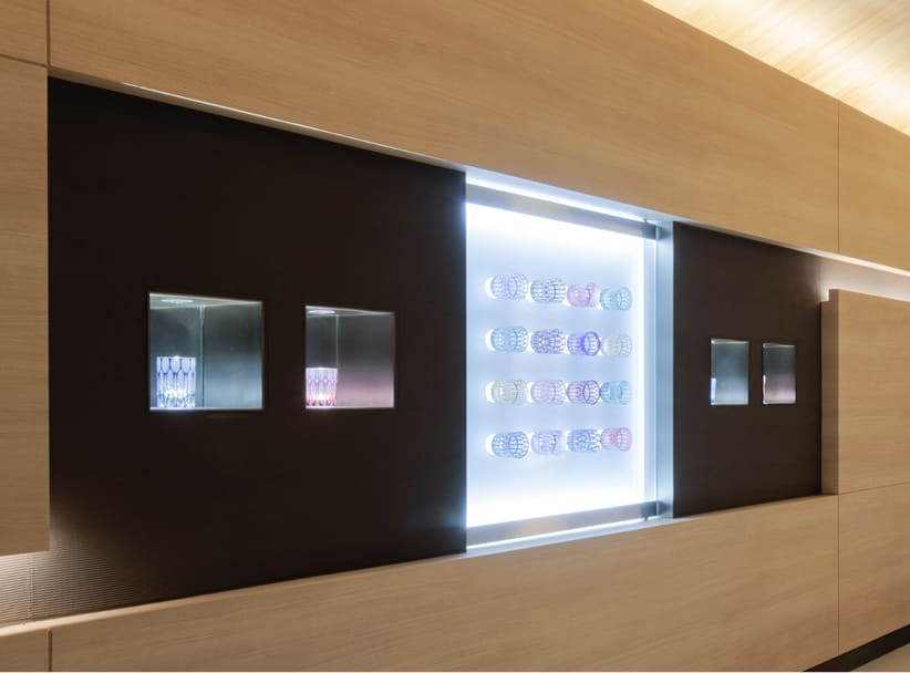 天満切子ガラスアート